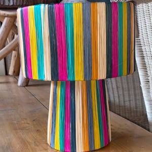 raffia lamp