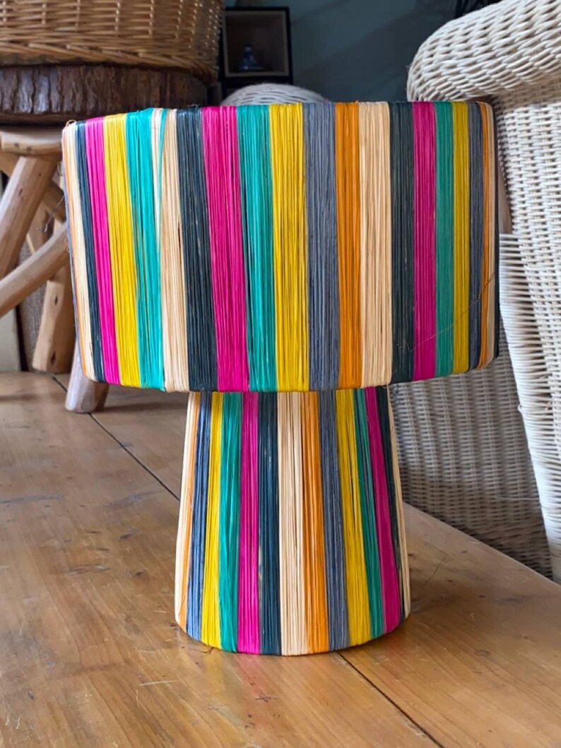 raffia lamp