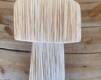 Natural Raffia Table Lamp Base – Handcrafted Moroccan Boho Decor – Minimalist Organic Accent