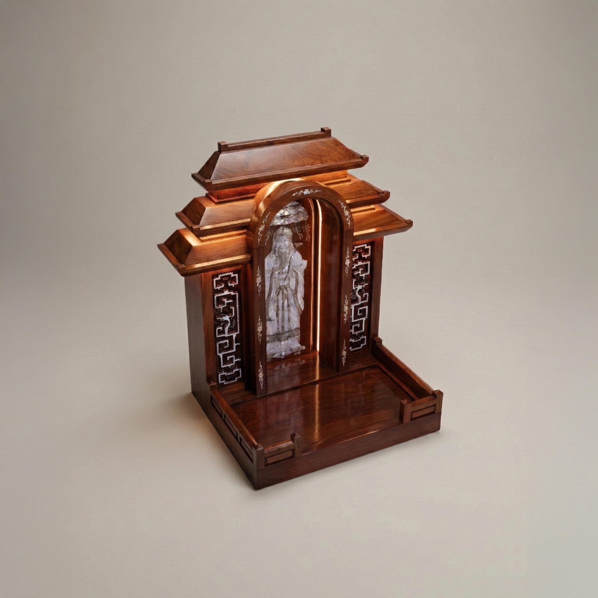 Kongka X Jacob Jensen Design: Modern Rosewood Di-zhu Altar With ...