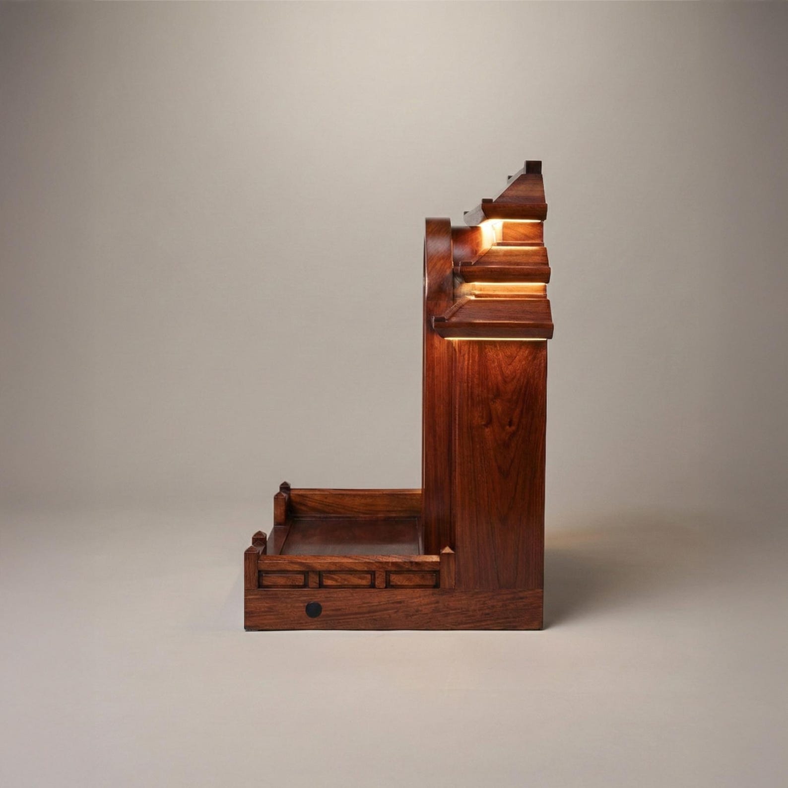 Kongka X Jacob Jensen Design: Modern Rosewood Di-zhu Altar With ...