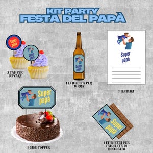 kit party per la festa del papà