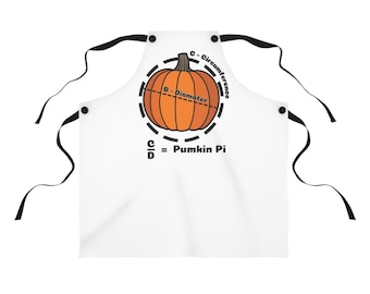 Pumpkin Pi apron | Kitchen Apron, Math Pun, Halloween Baking Apron