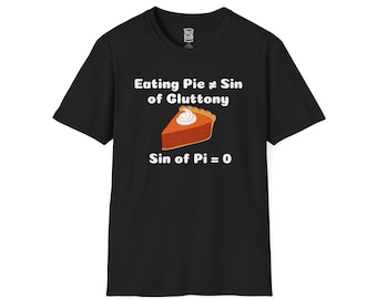 Sin of Pi Math Humor T-Shirt: Funny Math Teacher Gift