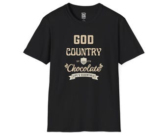 God Country Chocolate T-Shirt | Life Priorities