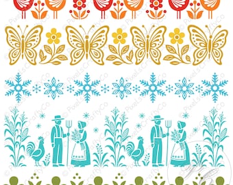 Vintage Pyrex svg Bundle, Pyrex Clip Art, Butterprint , Friendship Pattern, Retro Kitchen , cricut Cut File