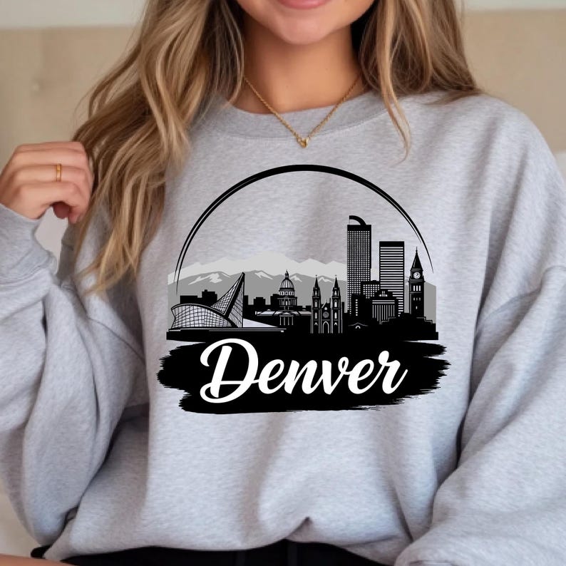 Denver Skyline SVG, Mountains Cityscape Cut File for Cricut, Travel ...