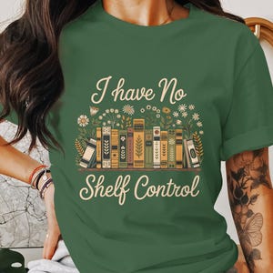 PNG &quot;No tengo control de estantería&quot; / Cita divertida para amantes de los libros / Diseño humorístico de biblioteca / Arte de sublimación para ratones de biblioteca / Archivo de descarga digital