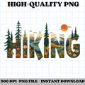 Hiking PNG Hiker Png Mountains Adventure Outdoors Sublimation Design Trending Clipart Digital Download product logo