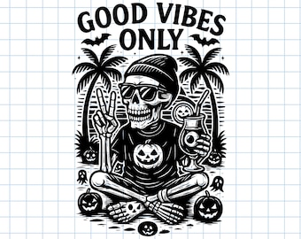 Skeleton Bonfire SVG: Spooky Summer Campfire Cut File