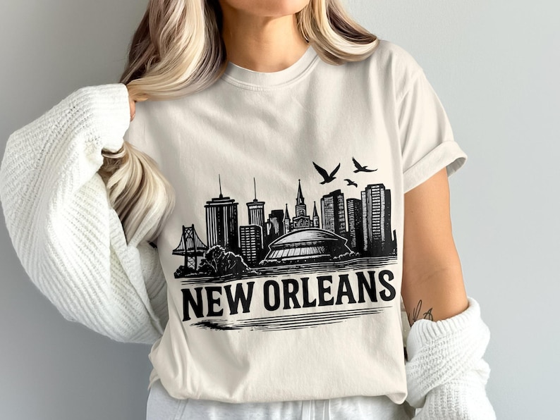 New Orleans Skyline SVG PNG, Nola City Clipart Design for Cricut and ...