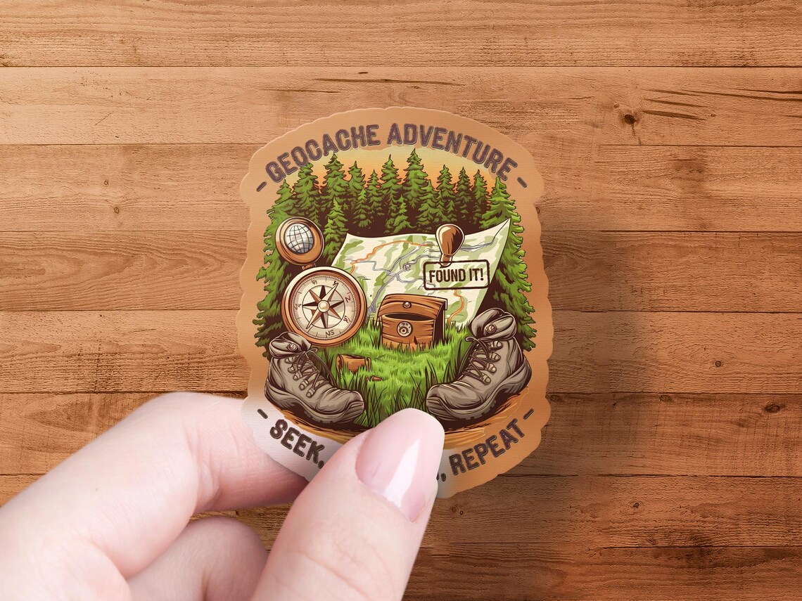 Geocaching Adventure PNG: Vintage Compass & Map Clipart (digital ...