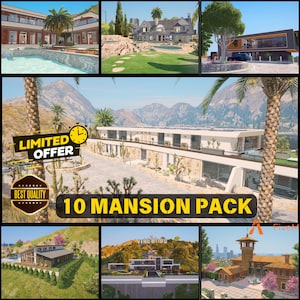 Pack FiveM 10 MANSION - Haute Qualité - Optimisé -