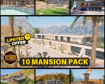 FiveM 10 MANSION Pack - High Quality - Optimized -