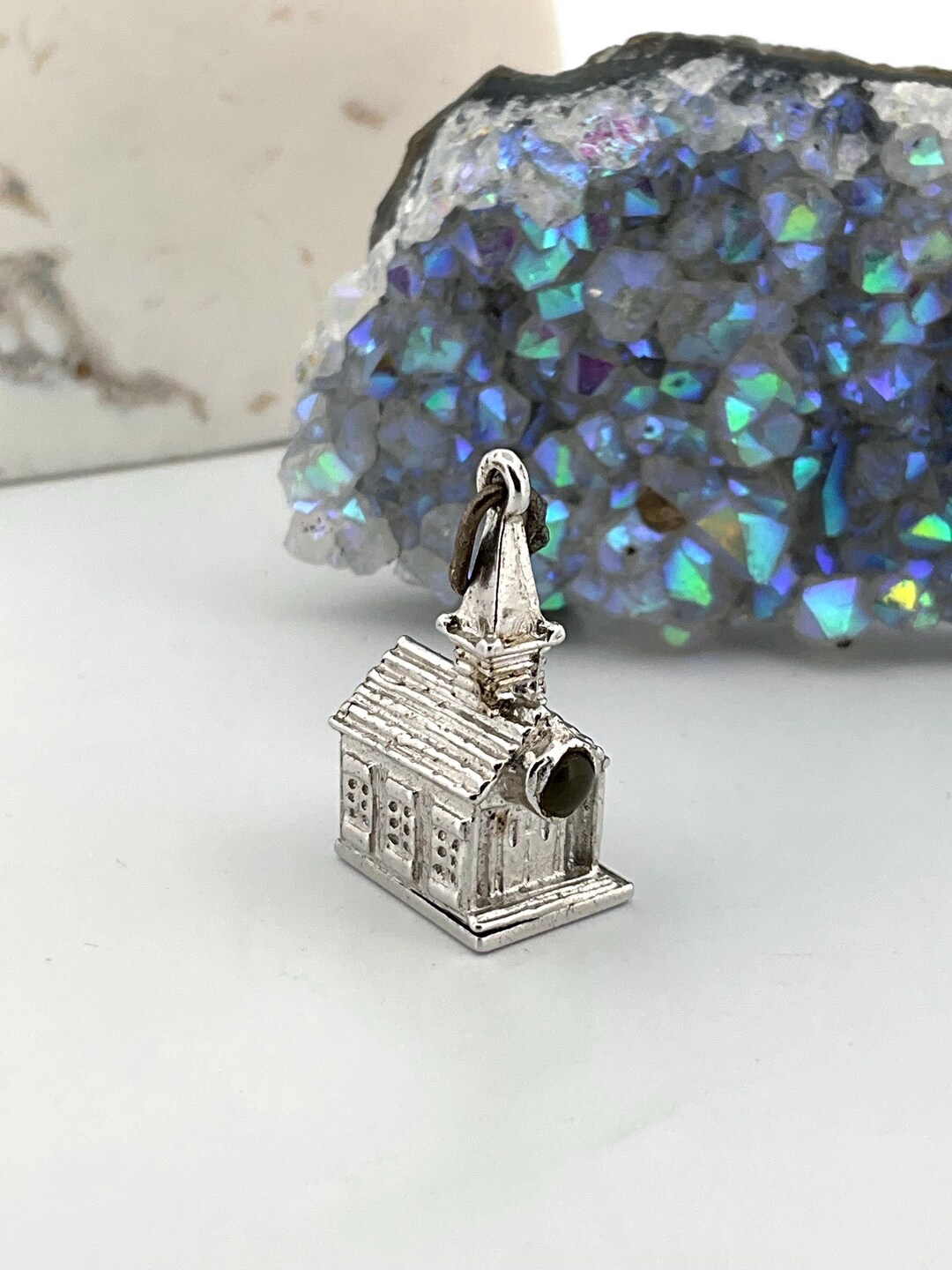 Vintage Stanhope Church Chapel Sterling Silver Religious Charm Pendant ...