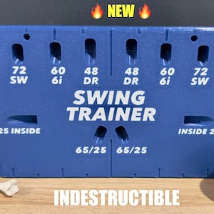 Pro-Grade Golf Swing Trainer - Master your swing anywhere, anytime - Instant feedback for left & right-handed - Indestructible - UNIT ONLY