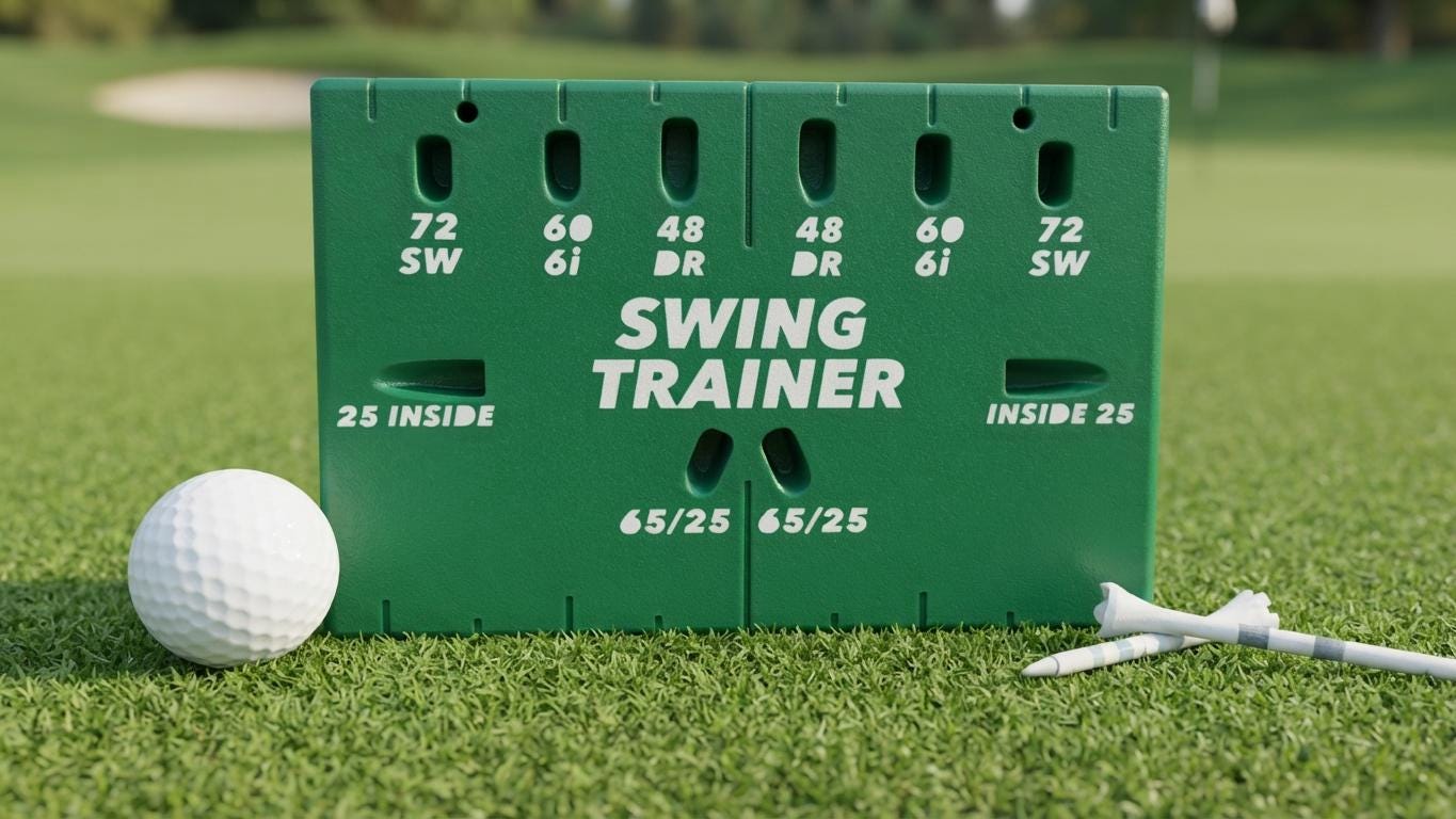 Golf Swing Trainer - Swing Path & Plane Aid for All Skill Levels