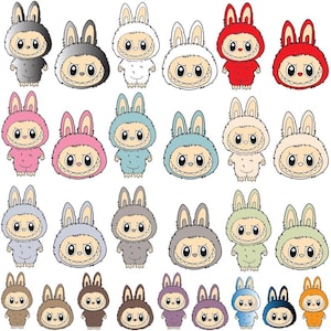 Labubu Designs Svg Png Bundle, Svg, Labubu Png Svg, monster characters, sublimation,Laser Cut Labubu, Instant Download, Labubu Character Png