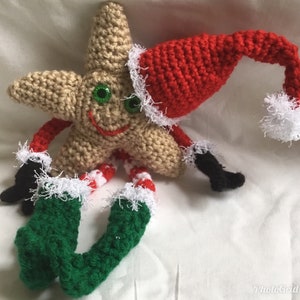 Crochet Star, Amigurumi Star, Amigurumi Star with Removable Hat, Holiday Decor image 9
