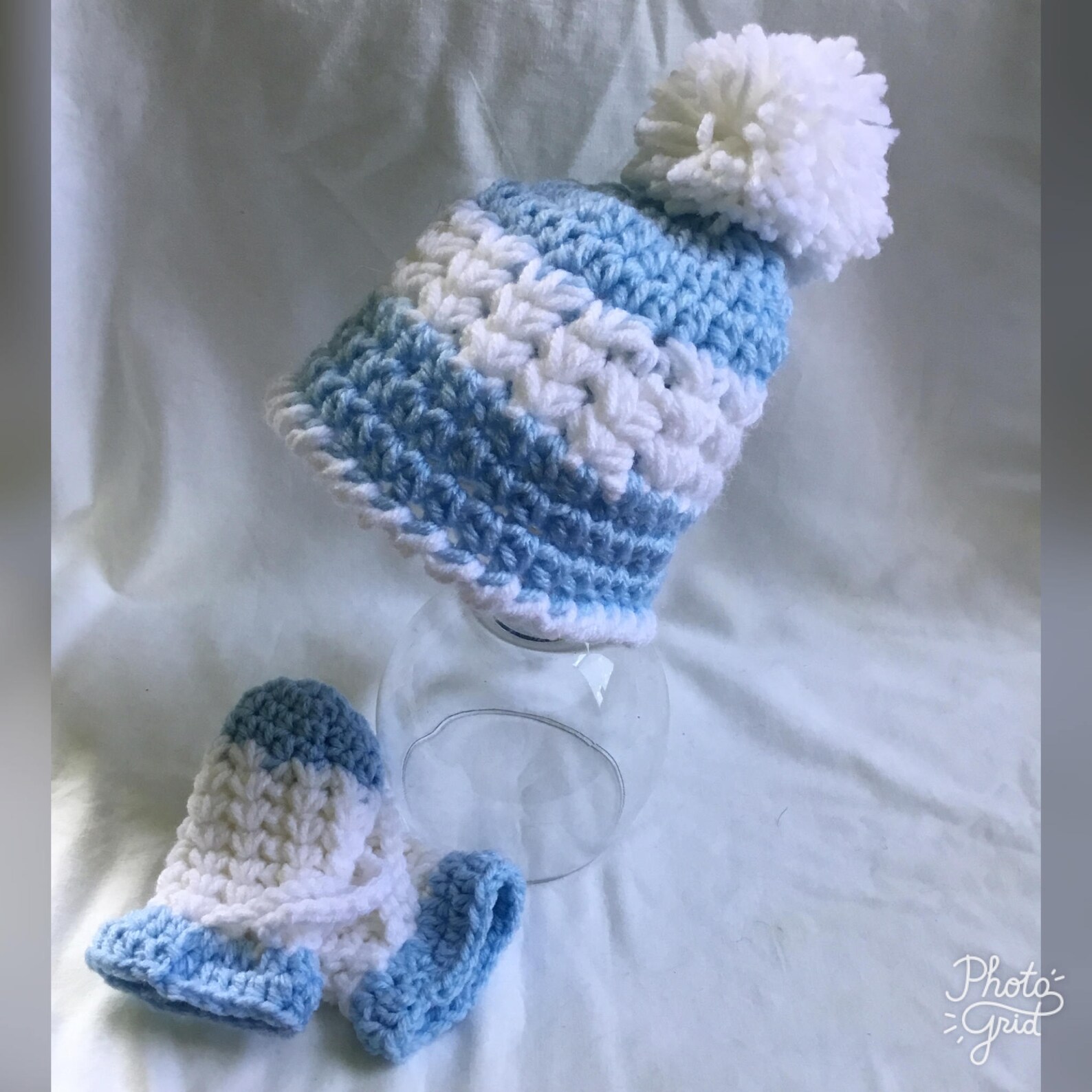 Crochet Infant Hat and Mittens Baby Boy Hat Infant Mittens Etsy