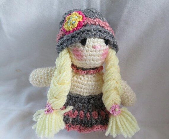 crochet girl doll