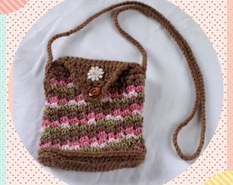 Crochet Purse, Young Girls Handbag, Handbag With Strap, Crochet Bag