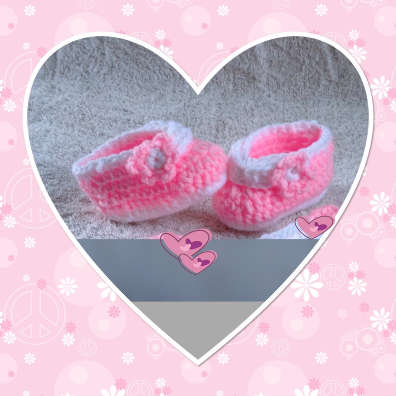 Pink Baby Booties infant Booties Newborn Booties Baby Etsy