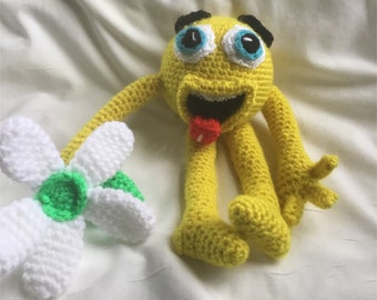 Amigurumi Emoji, Crochet Doll, Crochet Emoji, Yellow Doll