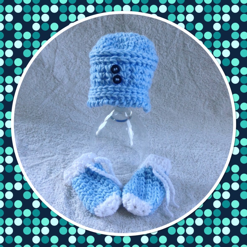 Crochet Infant Hat Baby Mittens Newborn Baby Set Baby Etsy