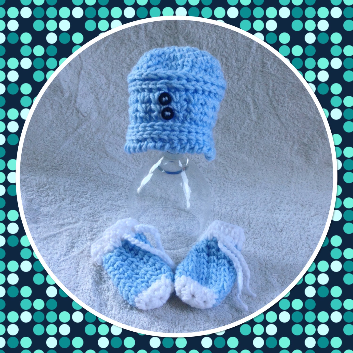 Crochet Infant Hat Baby Mittens Newborn Baby Set Baby Etsy