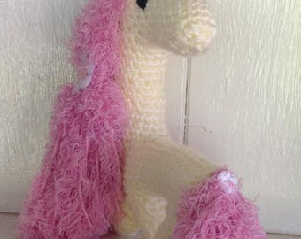 Pink Pony, Crochet Horse, Plush Pony, Horse Lover Gift, Stuffed Animals