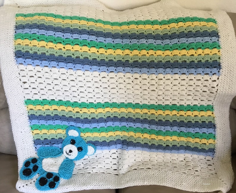 Crochet Baby Blanket Crib Cover Baby Throw Etsy