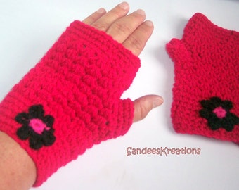 Women's Hand Warmers, Crochet Fingerless Gloves, Women's Fashion Gloves , Winter Gloves, Texting Gloves