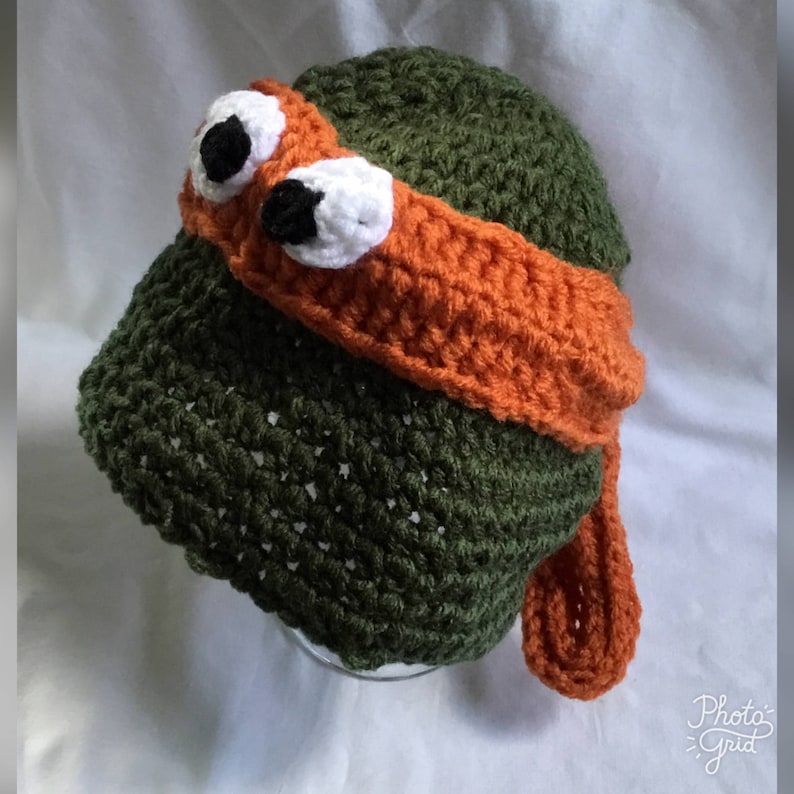 Winter Hat Teenage Mutant Ninja Turtle Hat Child/'s Ninja Hat Crochet Ninja Turtle Hat
