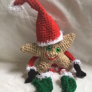 Crochet Star, Amigurumi Star, Amigurumi Star with Removable Hat, Holiday Decor image 7