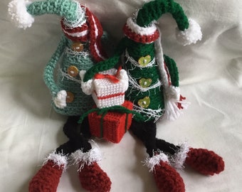 Amigurumi Christmas Trees, Holiday Decor, Crochet Dolls, Trees and Presents