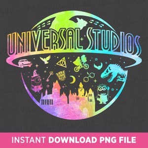 Universal Studios Png, Family Trip Png, Magical Kingdom Png, Family Vacation Png, Cartoon Characters Png, Vacay Mode, Png File Sublimation