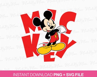 Retro Mickey Mouse SVG: Family Vacation Design (PNG SVG Files)