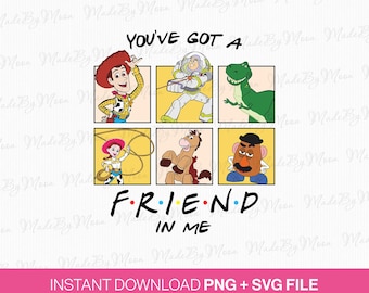 Toy Story SVG, Family Trip Design (PNG, SVG Instant Download)