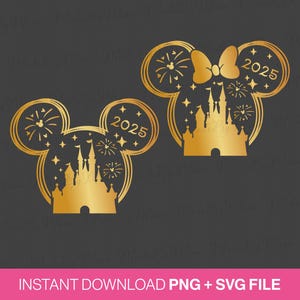 2025 Magical Kingdom Svg, Family Trip Svg, Family Vacation Svg, Mouse Ear and Bow Svg, Stars Svg, Fireworks Svg, Png Svg Files For Print