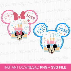 2025 Family Vacation Svg, Mouse and Friend Svg, Magical Kingdom Svg, Family Trip Svg, Mouse Ear and Bow Svg, Png Svg Files, Instant Download