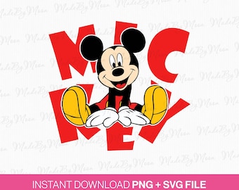 Retro Mouse Family Vacation SVG, PNG Files (Instant Download)