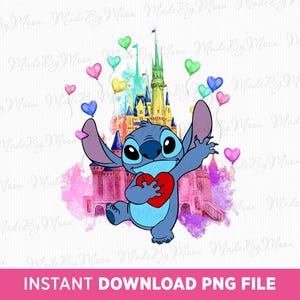 Cute Character Png, Watercolor Magical Kingdom Png, Color Balloons Png, Family Trip Png, Family Vacation Png, Png File For Sublimation