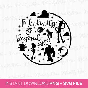 To Infinity and Beyond SVG, Toy Friends Family Trip (PNG SVG Files)