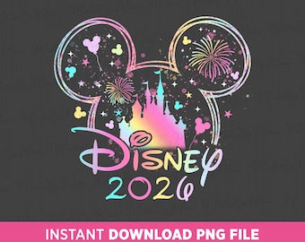 Magical Kingdom 2026 PNG, Mouse Ears, Balloons, Family Trip (Instant Download)