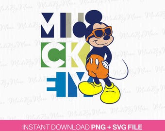 Cool Mouse with Sunglasses SVG, Vacation Design (PNG SVG Files)