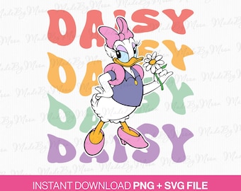 Retro Miss Duck SVG, Familienurlaub 2025, magisches Königreich (Instant Download)
