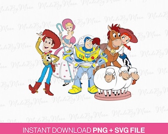 Toy Friends SVG, Cowboy Vacation Clipart (PNG, SVG)