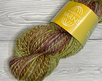 Merino Hand Spun Yarn, Hand Dyed 2ply Yarn  100 grams in total for knitting or Weaving.