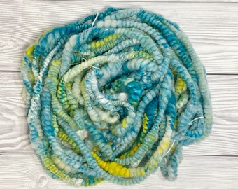 Art Yarn, Beach Bum Mixed Fibre Spiral Ply Handspun Yarn, Weaving Yarn, Knitting Yarn, Chunky Yarn, Bulky Yarn